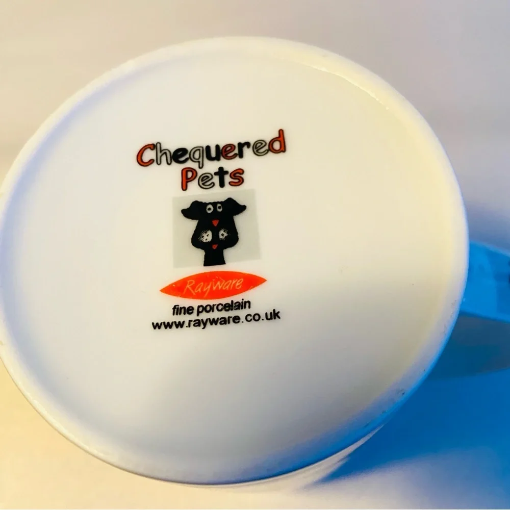 Chequered Pets Coffee Mug Dogs Design Fine Porcelain Rayware UK